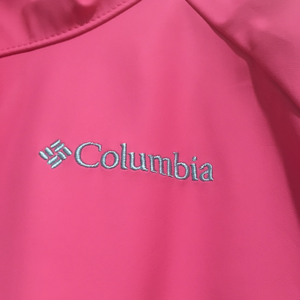 Columbia girls pink poncho rain coat